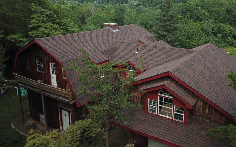residential roof needing a roof repair service in Westerly, RI
