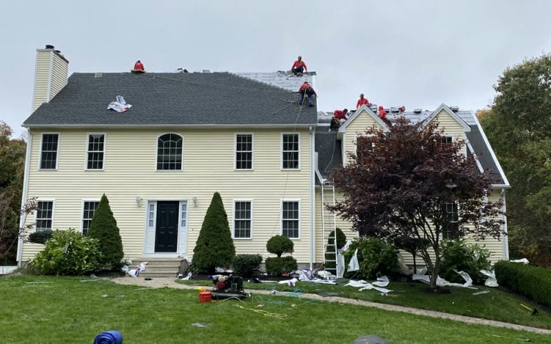 New Roof installation on Westerly's residential roof